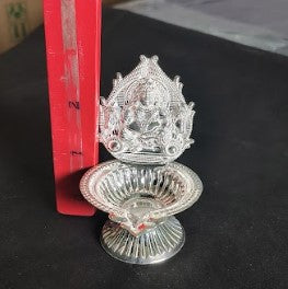 Pure Silver Kubhera Diya 43gm - By Mahita Collections